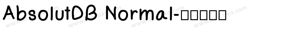 AbsolutDB Normal字体转换